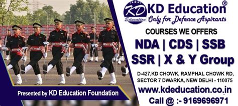 Kd Education X Y Group Nda Cds Navy Ssr Aa In Dwarka Delhi