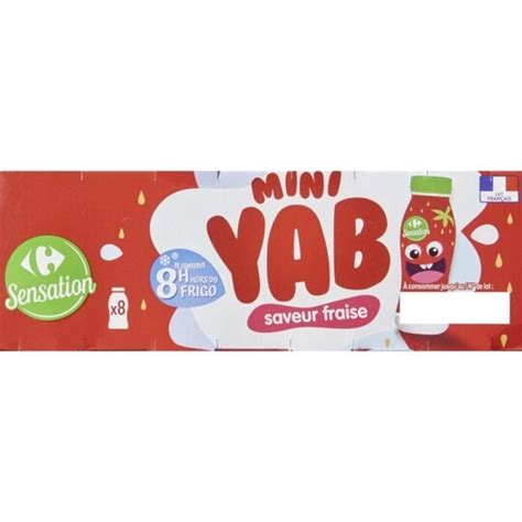 Yaourts Boire Saveur Fraise Carrefour Sensation Les Bouteilles De