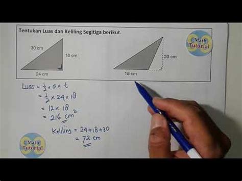 Soal Luas Dan Keliling Segitiga