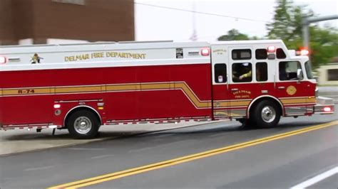 Delmar Fire Dept Responding To Mvc Youtube