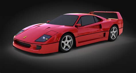 3d Model Classic Ferrari F40