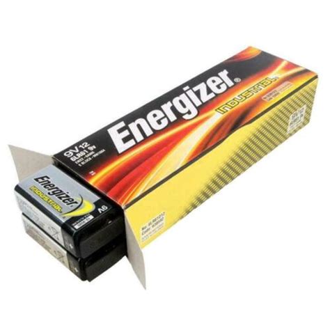 12x Energizer 6lr61 Industrial 9 Volt Batteries Long Lasting Alkaline Battery Ebay