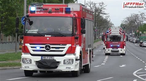 Löschzug mit Reserve HLF BF Mannheim FW Nord YouTube