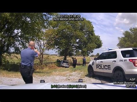 Dashcam Arkansas State Police ASP High Speed Chase Of Armed Suspect