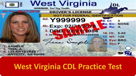 West Virginia Cdl Practice Test Youtube