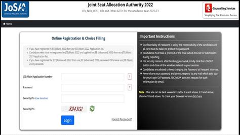 Josaa Counselling Round Seat Allotment Result Out On Josaa Nic