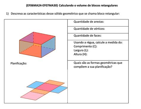 Quantas Vértices Tem Um Bloco Retangular - Calculando o volume de blocos retangulares