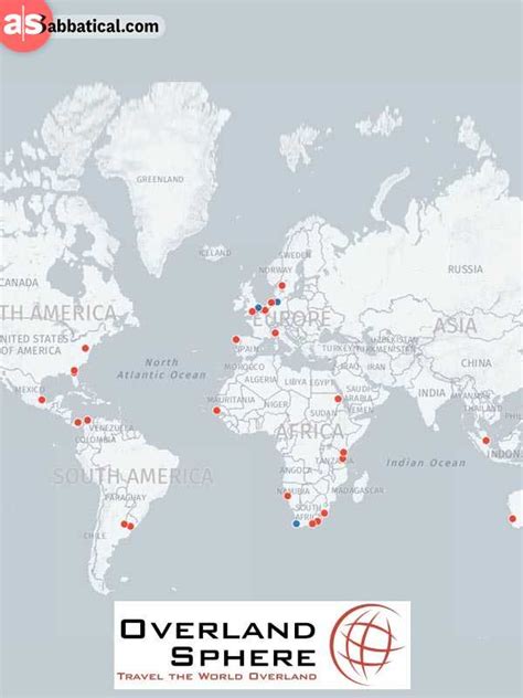 Interactive Map Showing All the Countries with a Carnet de Passage ...