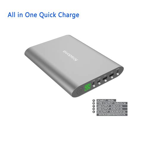 Snapklik.com : Krisdonia Portable Laptop Charger 185Wh/50000mAh Laptop