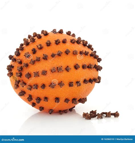 Orange And Clove Pomander Stock Photo Image Of Christmas 16286518