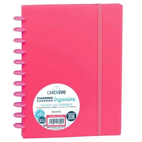 Caderno Ingeniox Capa em PVC Linhas A4 Mundo Escolar Comércio de