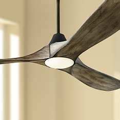 60 Maverick Oak Aged Pewter 3 Blade Modern Fan With Remote