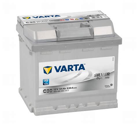 VARTA C30 Silver Dynamic 12V 54Ah 530A Batteria Per Auto 554 400 053