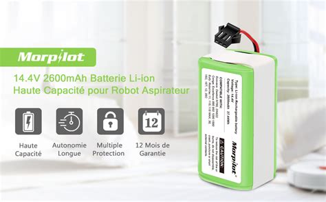 Morpilot 14 4V 2600mAh Li ION Batterie Pour Bagotte BG700 BG600 Eufy