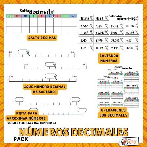 Pack NÚmeros Decimales Aula En Juego