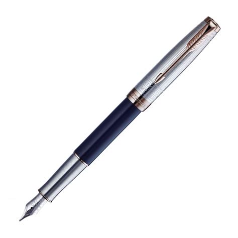 Parker Duofold Prestige Centennial Stylo Plume Chevron Bleu Plume