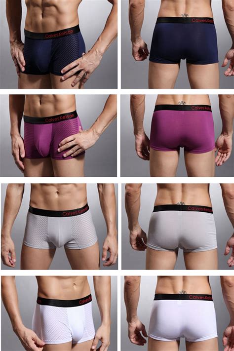 Mens Sexy Mesh Breathable Underwear Casual Ice Silk U Convex Pouch