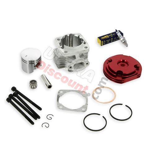 Kit 53cc 4 Transferts Asse Di 12 Mm Tipo B Rosso Motore Ricambi