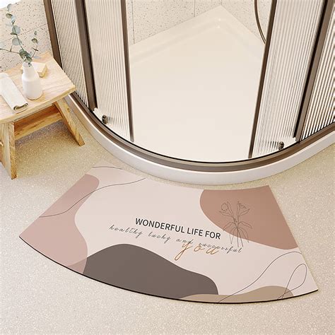 Diatomaceous Mud Bathroom Floor Mat With High Water Absorption And Non