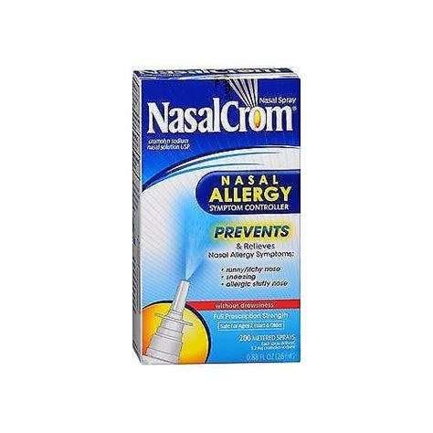 Nasalcrom Nasal Spray Allergy Symptom Controller 200 Sprays 88 Oz 5 Pack