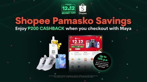 Save P When You Checkout With Maya This Shopee Mega Pamasko Sale