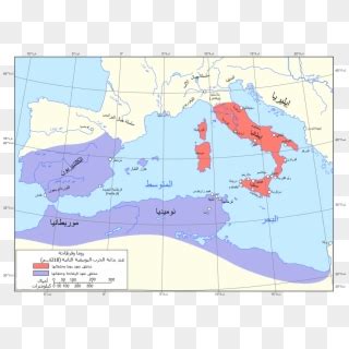 Map Of Rome And Carthage At The Start Of The Second - Rome After First ...