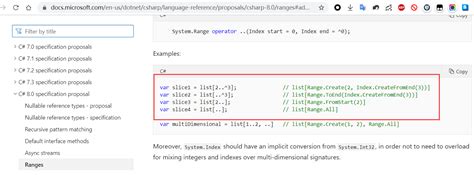 List Can Not Use System Ranges But The Example Code Use A List It S