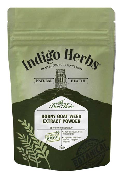 Horny Goat Weed Extract Powder 20 Icariin Indigo Herbs