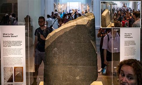 Egyptians Call On British Museum To Return Rosetta Stone Daily Mail