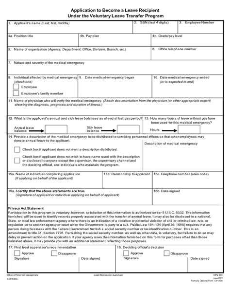 OPM Form 630 Edit Fill Sign Online Handypdf