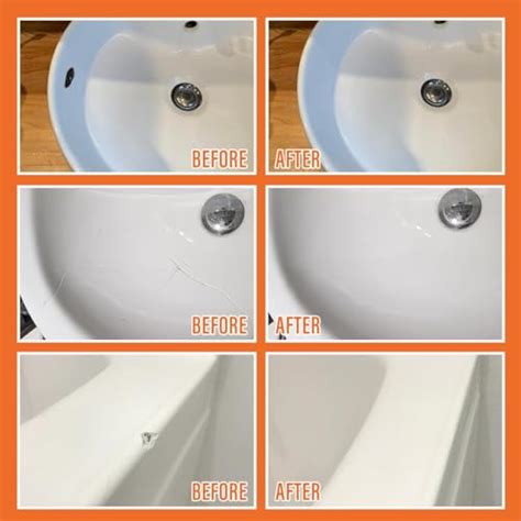 Snapklik Porcelain Repair Kit White Sink Tub Repair Kit To