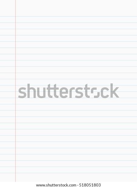 Notebook Paper Vector Illustration Stock Vector Royalty Free