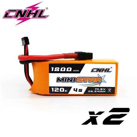 Pcs Cnhl S V Lipo Battery Mah C Ministar With Xt For Rc