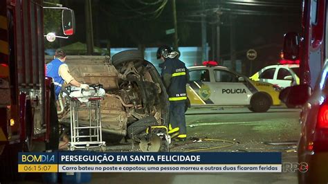 Perseguição Em Bairro De Curitiba Deixa Uma Pessoa Morta E Duas Feridas Paraná G1