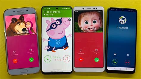 Four Incoming Call Fake Samsung Galaxy A Vs Redmi Not Vs Huawei Y