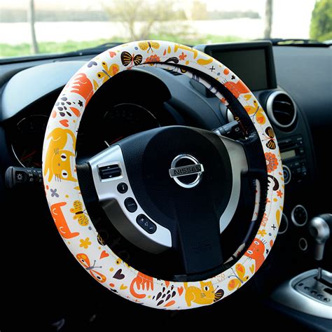 Buy Wholesale Cute Butterfly Cats PU Leather Universal Car Steering