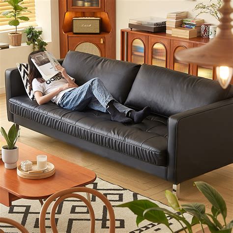 Modern Black Leather Modular Sofa Modern Sofa Living Room Furniture