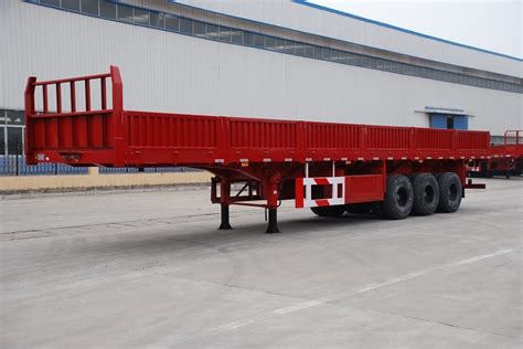 Vehicle Master 3 Axle 60 Ton Side Wall Trailer For Transportation