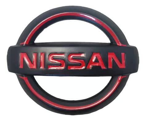 Emblema Frontal Nissan Np Frontier Negro Rojo Meses Sin Inter S