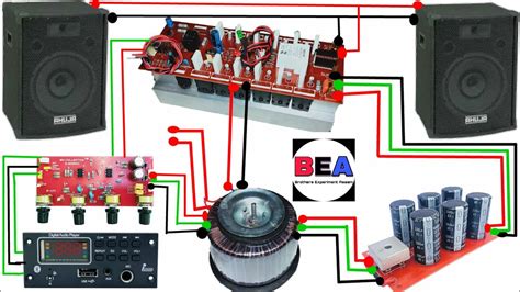 Watt Dj Audio Amplifier Circuit Connection Full Testing With Ahuja