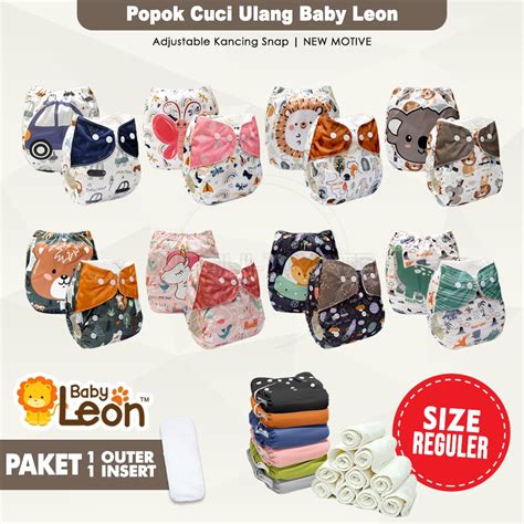 Jual Clodi Popok Cuci Ulang Motif Free Insert By By By