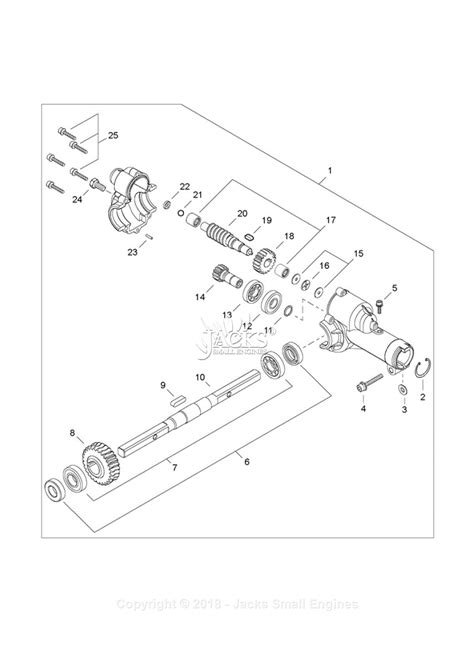 Shindaiwa 78704 Cultivator Attachment Parts Diagram For Gear Case