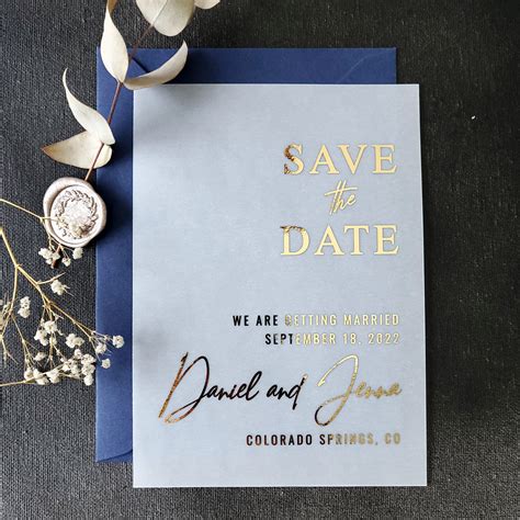 Elegante Hochzeit Save The Date Karten Vellum Save The Dates Etsy De