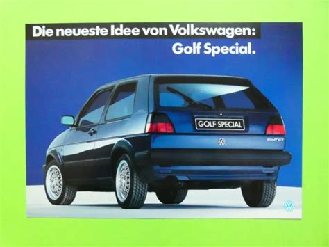 Prospekt Katalog Brochure Vw Golf Ii Gt Gti Und Gti V Special