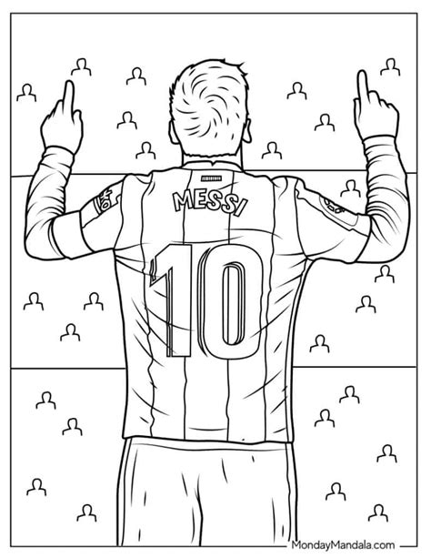 Soccer Star Messi Coloring Pages