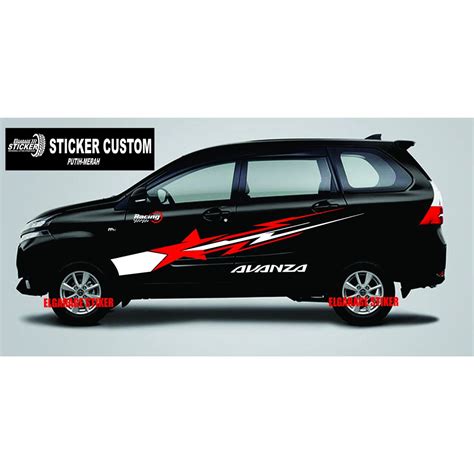 Jual Stiker Mobil Avanza Cutting Stiker Striping Bintang Stiker Variasi