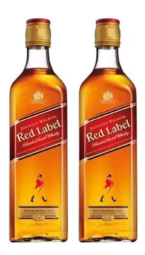 Whisky Johnnie Walker Red Label 750 Ml Combo X 2