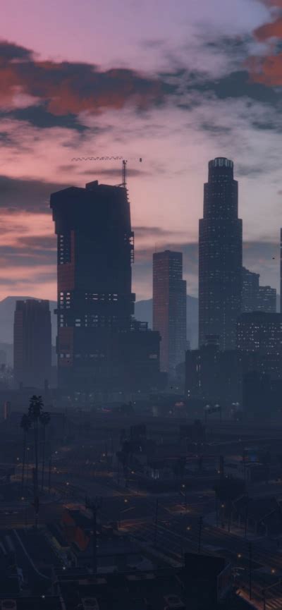 Video Game Grand Theft Auto V City Los Santos 828x1792 Phone Hd