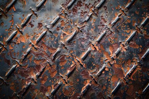 Close Up View Corroded Metal Surface Textures Rust Abstract