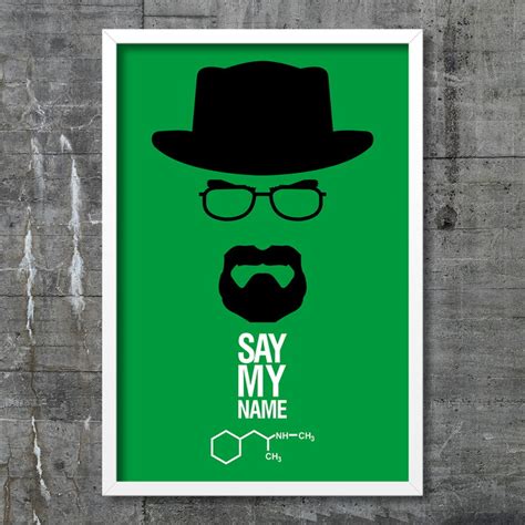 Quadro Say My Name Breaking Bad Minimalista 40x60cm Elo7